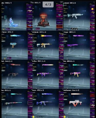 69Mythiques ? | 3 combinaisons X⚡ | Ensemble Momie blanche ? | 2 voitures de sport | 39 laboratoires d'armes lourds | M416 Glacier et AUG Abysal Max ? | AKM Amiral niveau 6 | 8 autres messages d'élimination✨