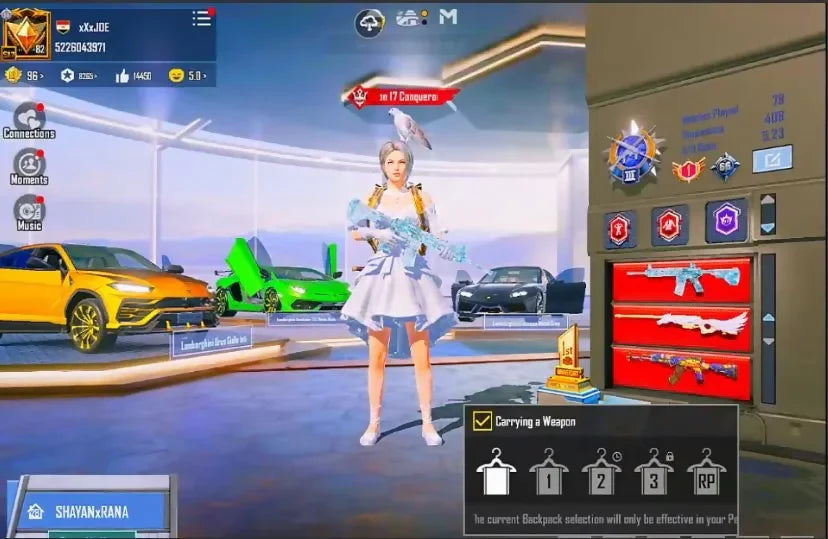3 combinaisons X : Pharaon Xsuit 6, Gladria Xsuit 2, Blood Raven Xsuit 1, Collection Mythique 115, Mode Mythique 107/300