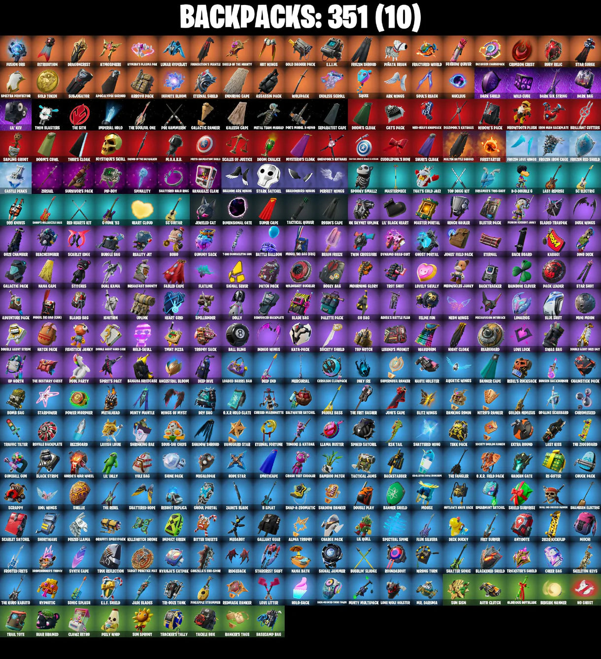 (PC/PSN/XBOX) 110 VB) 347 SKINS / IKONIK / GOLD MIDAS / GOLD BRUTUS / JOHN WICK / PITCH PATROLLER / SPIRIT SNIPER / RUE / WINGMAN /