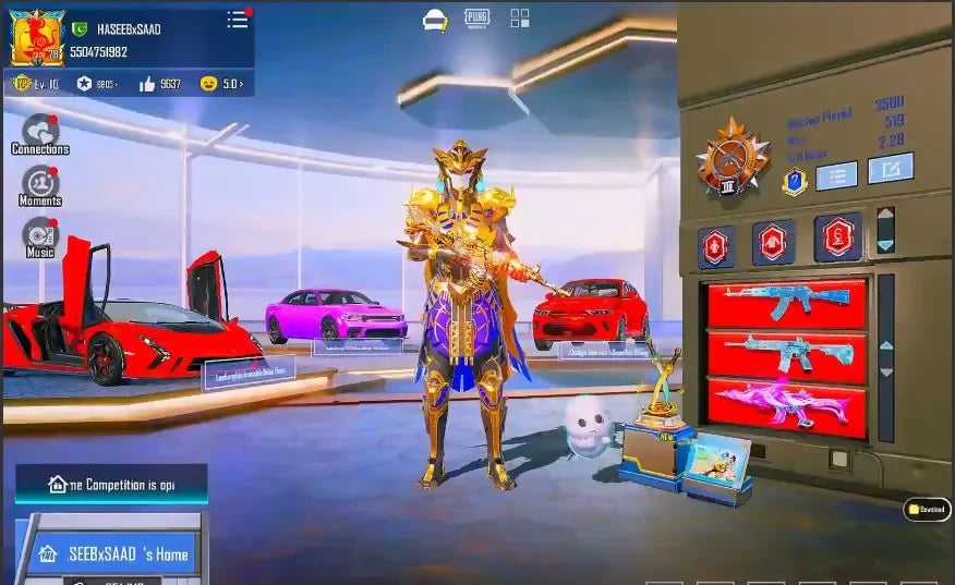 165 Mythiques | 17 Ultimes | 73,5 Collections | 10 Combinaisons X⚡ | Pharoh 7-Silvanius 6 | 10 Voitures | Casque Inferno | 62 Gunlab | 4 Armes Niv. 7 | 32 Messages d'élimination ✨
