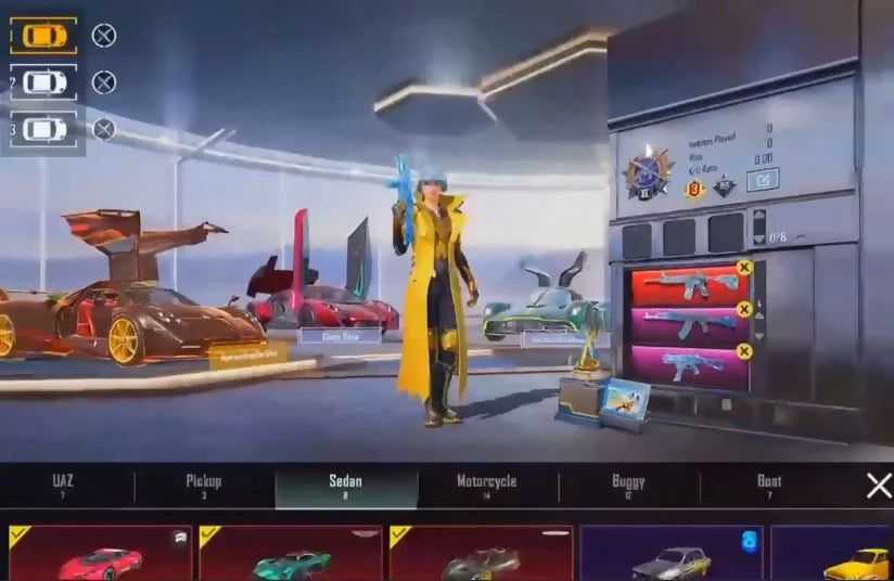 2x Xsuits Pharoh Xsuit 2? Ankhura Xsuit 2? GC + Fool Combo 3x Gunlab GC M4 + AKM + UMP 3x Voitures de sport Mode mythique 125/300 Niveau de compte 85 Haut Ancien S18 Conqueror