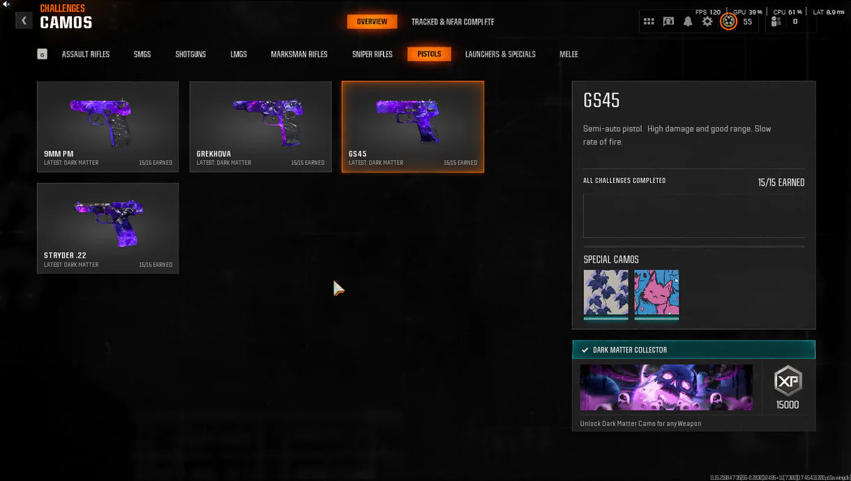 【 Dark Matter + Prestige 1 】 ⚔ All Multiplayer Camos Unlocked ✨ Prestige 1 Ready ⚡ Dark Matter Legit Unlocked on all 33 Black Ops 6 Guns ⚡ Linkable to STEAM / BNET / XBOX / PSN