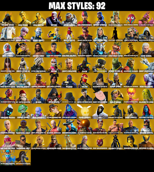 PC/PSN/XBOX |291 skins | Gold Midas | Gold Brutus | NBA 75 Slam | Pitch Patroller | Candy Axe | Reaper | Ol' Woody | Basic Basher | #B444