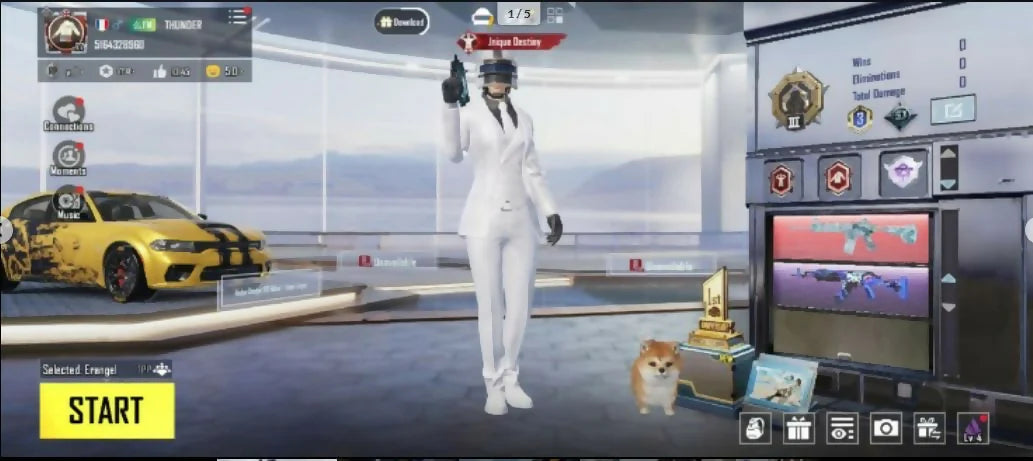 ?M416 Glacier Max | 2 voitures de sport ? | 20 canons améliorés au total ⚡ | M4 Glacier Max | Ump45 Marine Max | M762 8 bits niveau 4 | Meilleurs véhicules mythiques, voitures et inventaire ?