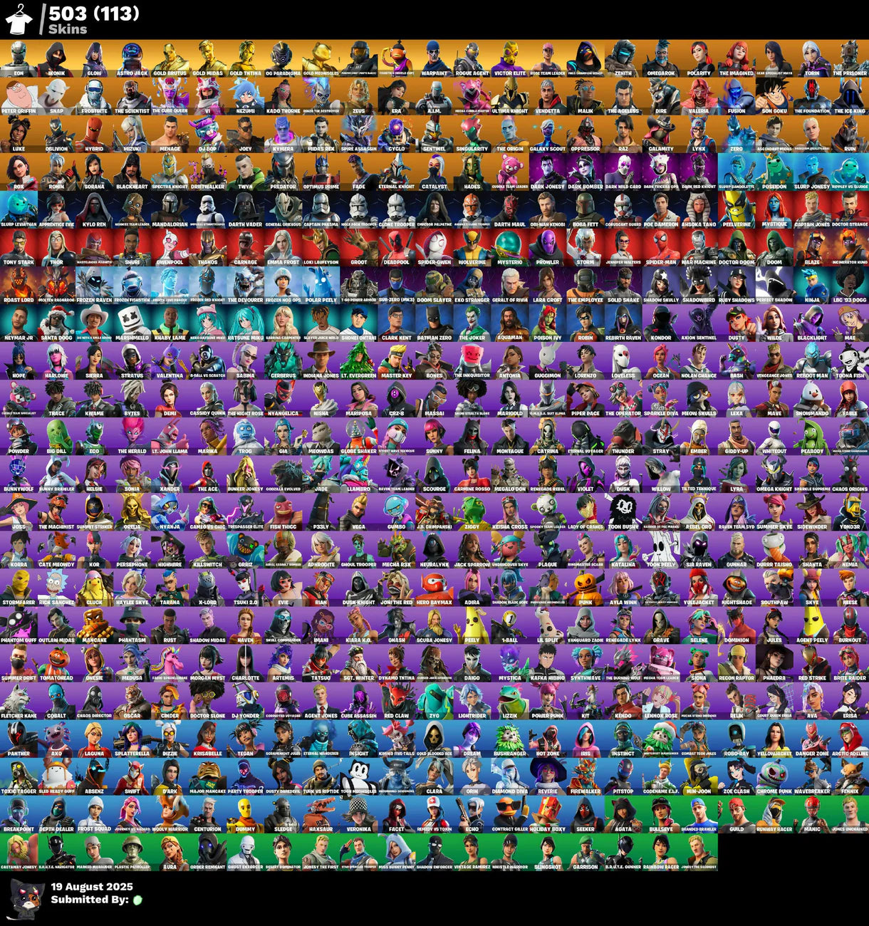 OG FORTNITE ACCOUNT✅STACKED✅503 skins✅OG STW✅IKONIK✅Merry Mint Axe✅Eon✅Glow✅Zombie Shambles✅Gold Midas✅Gold TNTina✅OG Paradigma✅Gold Meowscles✅2555 VB