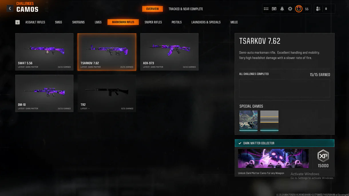 【 Dark Matter + Prestige 4】 ⚔ All Multiplayer Camos Unlocked ✨ Prestige 4 Ready ⚡ Dark Matter Legit Unlocked on 33 Black Ops 6 Guns ☄ Linkable to STEAM / BNET / XBOX / PSN