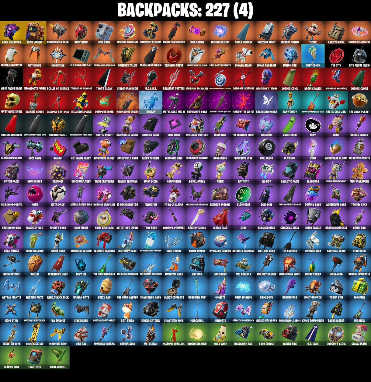 PC/PSN/XBOX |200 skins | Dark Vertex | Gold Midas | Dark Deflector | Rust Bucket | Dark Razor | Ol' Woody | Basic Basher | Verve | #B458
