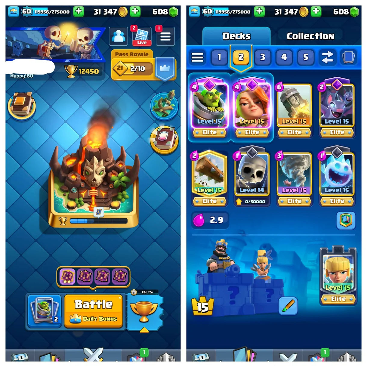 KT 15 | LVL 60 | 83 MAX CARDS | 22 ELITE CARDS | 19 EVO CARDS | 152 EMOTES | MANY RARE | ULTIMATE CHAMPION | 8 YEARS OLD ACCOUNT | INSTANT DELIVERY