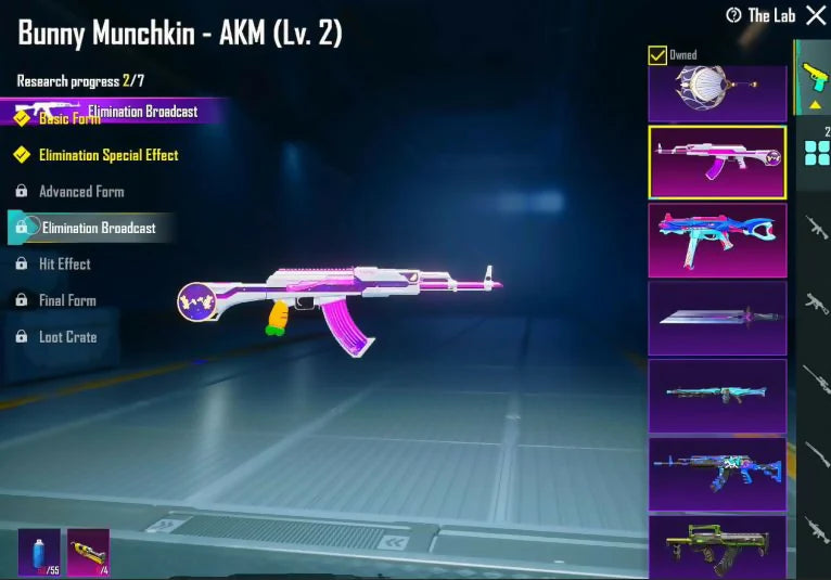 20x Gunlabs M416+UMP+M762 Combo M416 Glacier Max M762 8 bits niveau 4 2x armes Max 1x message d'élimination 57x veste Mythics City