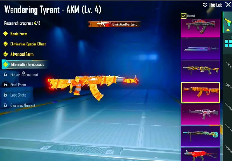 MF 72 ? Combinaison X Iridescence Nv1✨ 14x Gunlab ? 2x Kill Msg ? M416 Glacier Nv5❄️ AKM Tyran errant Nv4 ? Ensemble Survivant dystopique⚔️ Ensemble Glacier ? Conquérant ? Casque Glacier ? Masque Tyran aviaire ? Inventaire solide ?