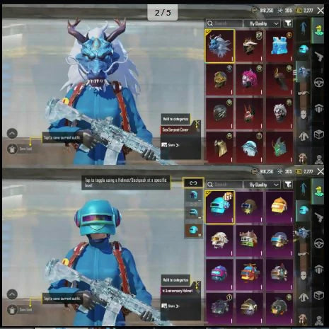 50 Mythics | M416 Glacier Niveau 6⚡ | M762 8 bits Niveau 3 | Ump45 Marine Max | Total 13x Gunlab? | Niveau de compte 71 | Meilleur inventaire✨