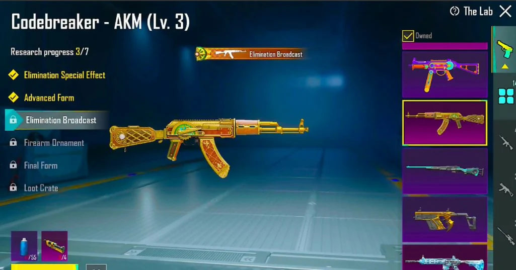 Momie Cheeta et Peela + GC⁴/AKM³/UMP³/M762² Max | 14 Gunlabs | Ensembles Cool to Be Hot + Phantasma | Mode Mythique 33/Tag | Compte S16 | Niveau de collection 44 | Niveau 69 | Inventaire rare à petit budget | Inventaire moyen chargé