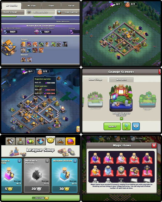 INSANE 60 GLOBAL RANK | SUPERCHARGED FULL MAX TH17 XP 257 | MAXED 5 EPIC EQUIPMENTS || MAGIC THEATER SCENERY 14 SKINS // 342 CWL MEDALS, ITEMS, ORES, 11 EPICS // GAUNTLET 27, ARROW 23, FIREBALL 27, ROCKET SPEAR 27, SPIKY BALL 27, MAGIC MIRROR 20, LAVALOON