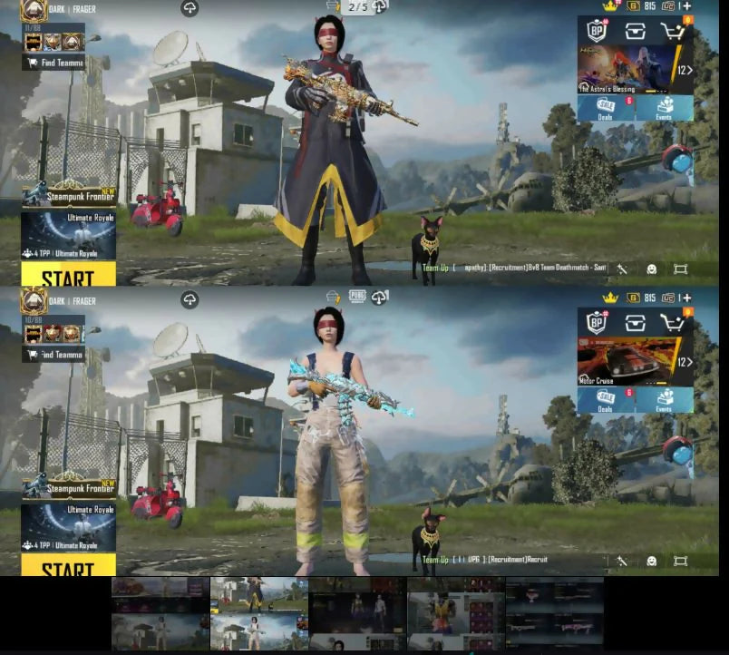 M416 Silver Guru Niv. 6 | AKM Amiral Niv. 6 | Ensemble de pompier le plus rare ? | Combinaison Pharoh X2 ? | Message d'élimination x7 au total⚡ | Gunlab lourd + Inventaire rare✨