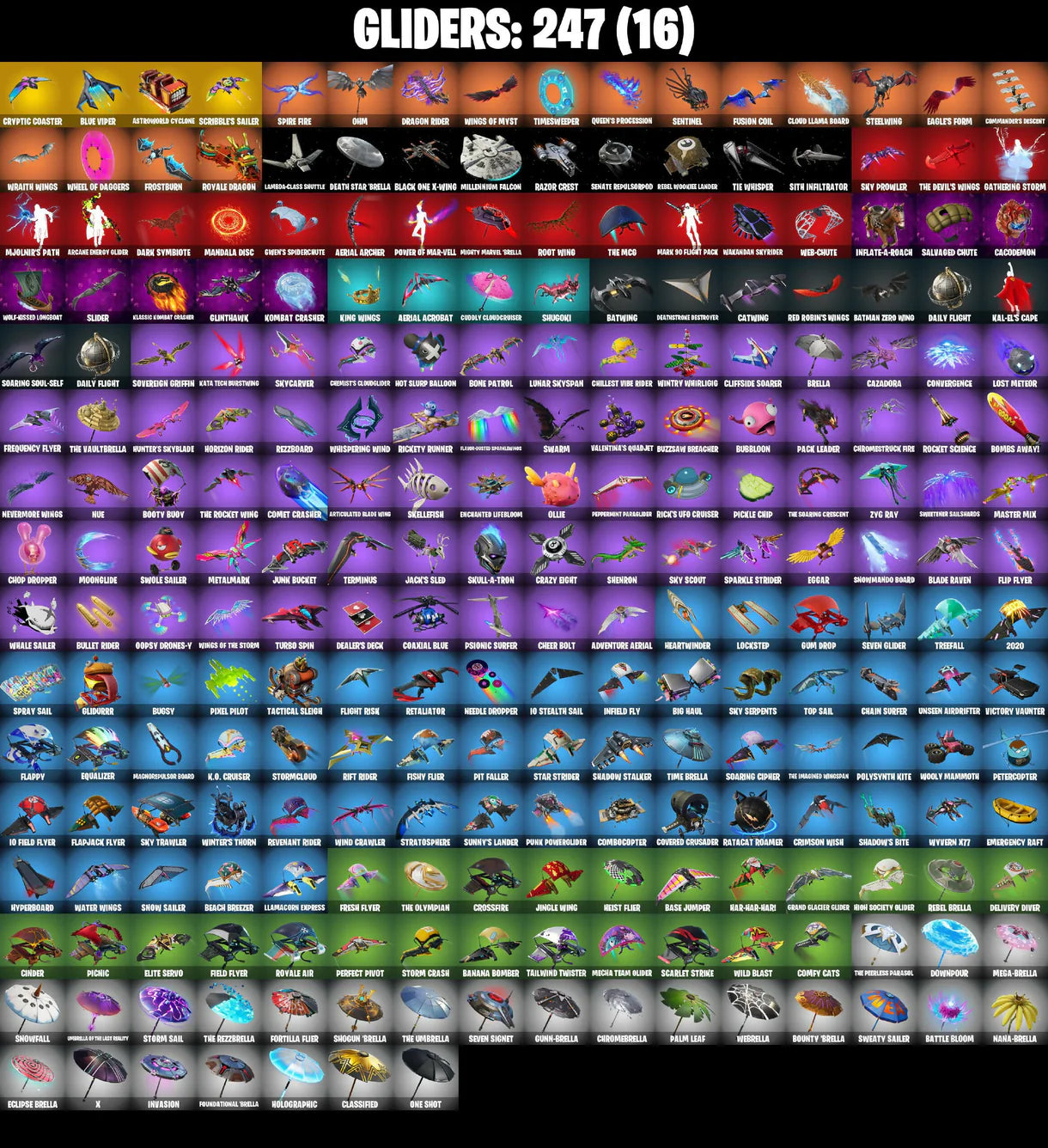 (PC) 200 VB) 361 SKINS / NEO VERSA / GOLD BRUTUS / GOLD MEOWSCLES / GOLD MIDAS / TRILOGY / FIXER / PRODIGY / EDDIE BROCK / CLOUD STRIKER /