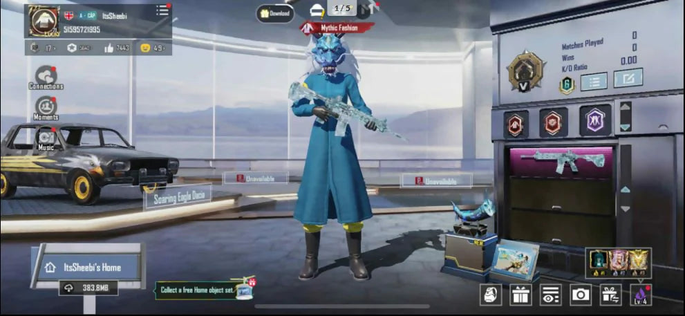 50 Mythics | M416 Glacier Niveau 6⚡ | M762 8 bits Niveau 3 | Ump45 Marine Max | Total 13x Gunlab? | Niveau de compte 71 | Meilleur inventaire✨