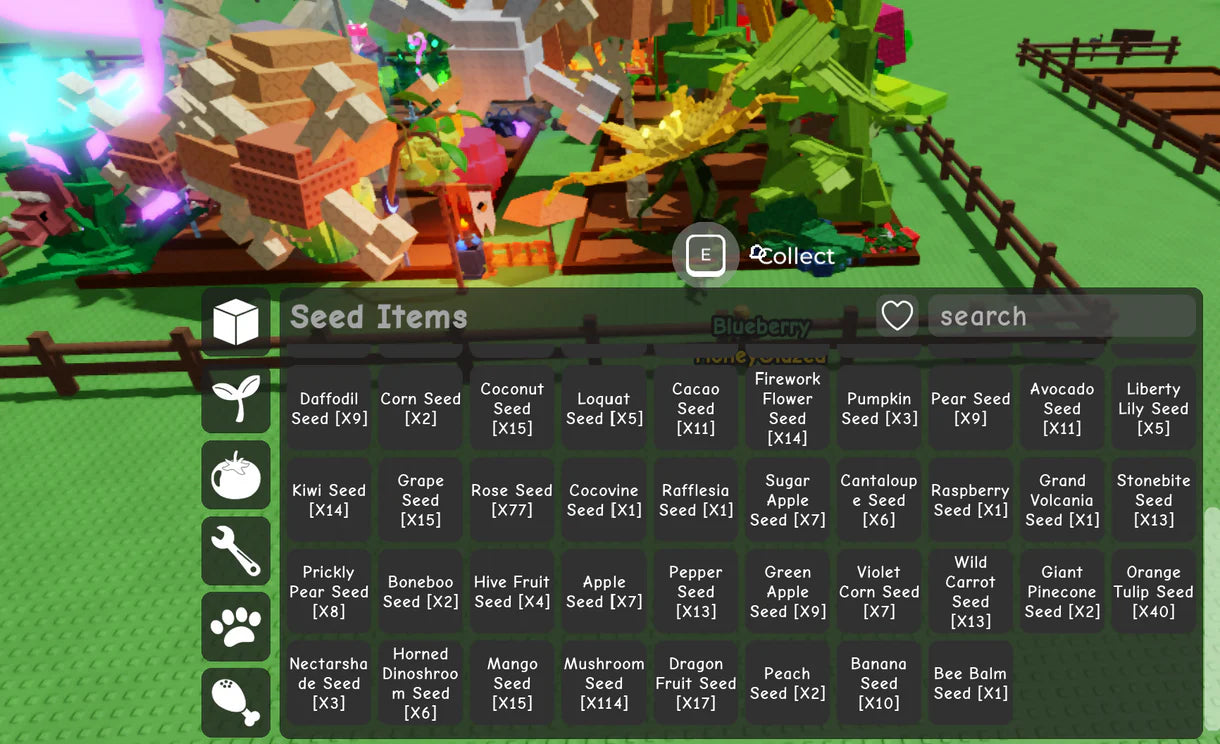 ✅ Bone Blossom Tree x2 + Sunflower Tree x2 + Honeysuckle Tree + Moon Melon Tree | Huge Animal Collection | Massive Seed Variety | 5.5B+ Coins