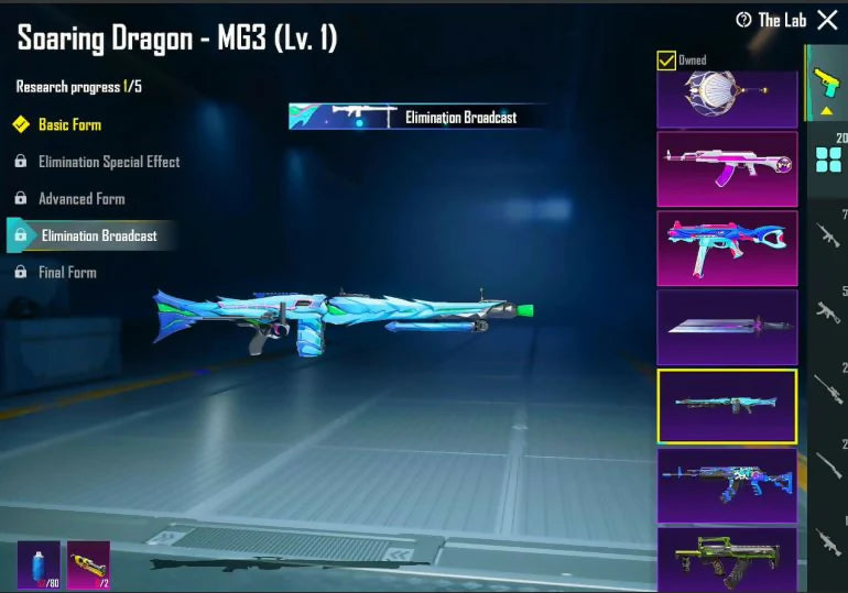 20x Gunlabs M416+UMP+M762 Combo M416 Glacier Max M762 8 bits niveau 4 2x armes Max 1x message d'élimination 57x veste Mythics City