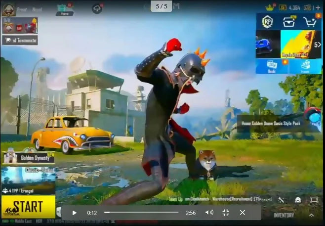 Casque Mythics Inferno 82, Ignis Xsuit 3 étoiles ? M4 Glacier, AKM max., Mer des étoiles, niveau 6, 7x autres messages d'élimination, inventaire rare
