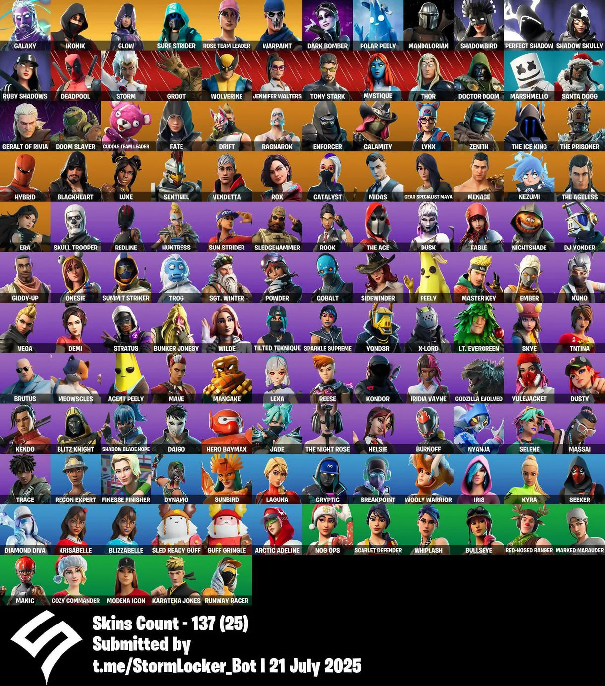 OG FORTNITE ACCOUNT✅STACKED✅137 Skins✅OG STW✅Galaxy✅KONIK✅Glow✅Surf Strider✅Rose Team Leader✅Warpaint✅Controller✅Stellar Axe✅Rose Glow