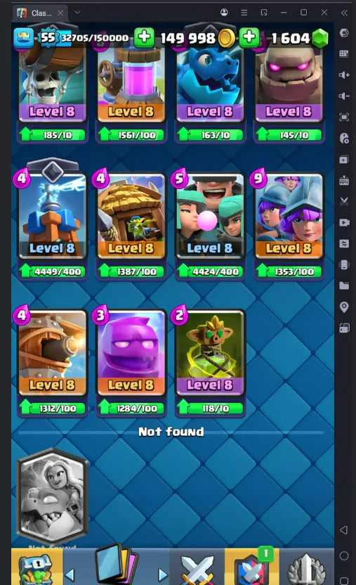 ♥️9001 TROPHY ? 55 LVL ? KT 15 ? 119 CARDS ♦️ EMOTE 59 ? #JR0990QG2 - TAG ACCOUNT ♥️ ♥️