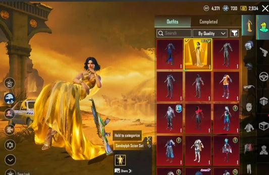 Ensemble ultime Sandslyph + skins doubles M416/AKM | 15 Gunlabs | Mode mythique 31/Tag | Mode ultime 2/10 | Compte M4 | Niveau 66 | Collection 45 | Niveau 30 | Hall d'accueil Duneshine | Costume Godzilla | Inventaire rare chargé
