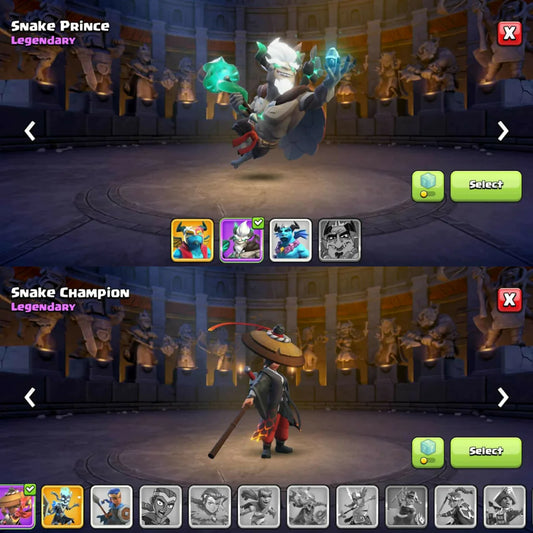 2 League Skins ➤ Snake Set ➤ TH 16 200% MAX ➤ 8 Epic Max➤ Scenery➤Heros: All Max ➤ ➤CWL MEDAL:1046 ➤SAFE AND INSTANT DELIVERY#F