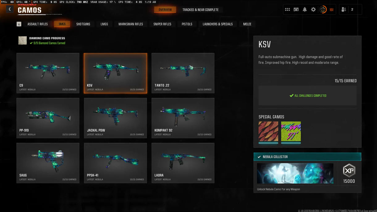 Nebula Hard Unlocked ✅ Prestige Master ⚔ All 525 Zombies Camos Unlocked ✔ Nebula Legit Unlocked on 33 ? 6 Guns Maxed ☄ Linkable to STEAM / BNET / XBOX / PSN #ZB54GB21