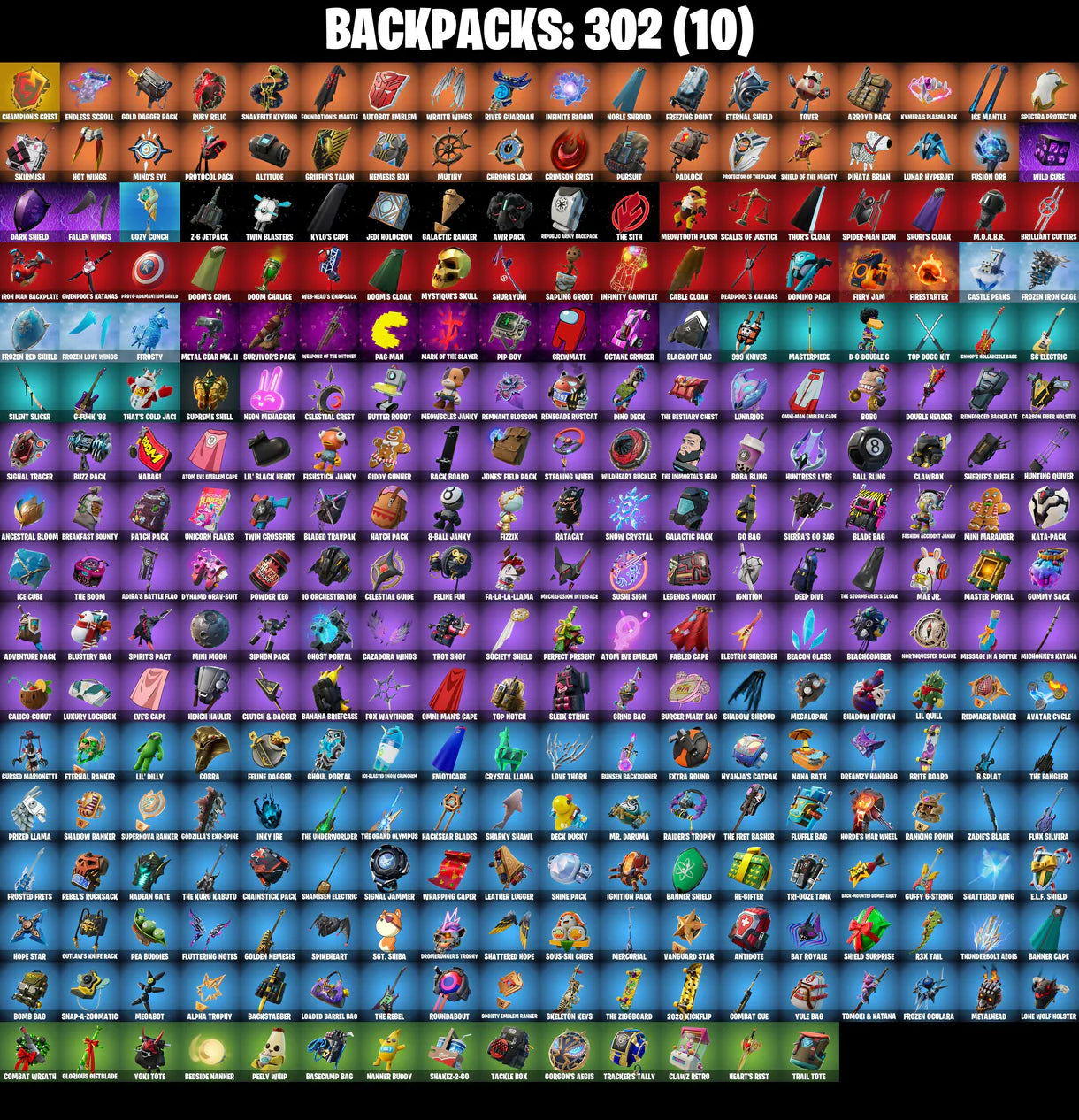 PC/PSN/XBOX | ٢٦٧ جلود | OG STW | Wildcat | Gold Midas | Champion's Crest | Reaper | Ol' Woody | Basic Basher | Tech Axe | #B439