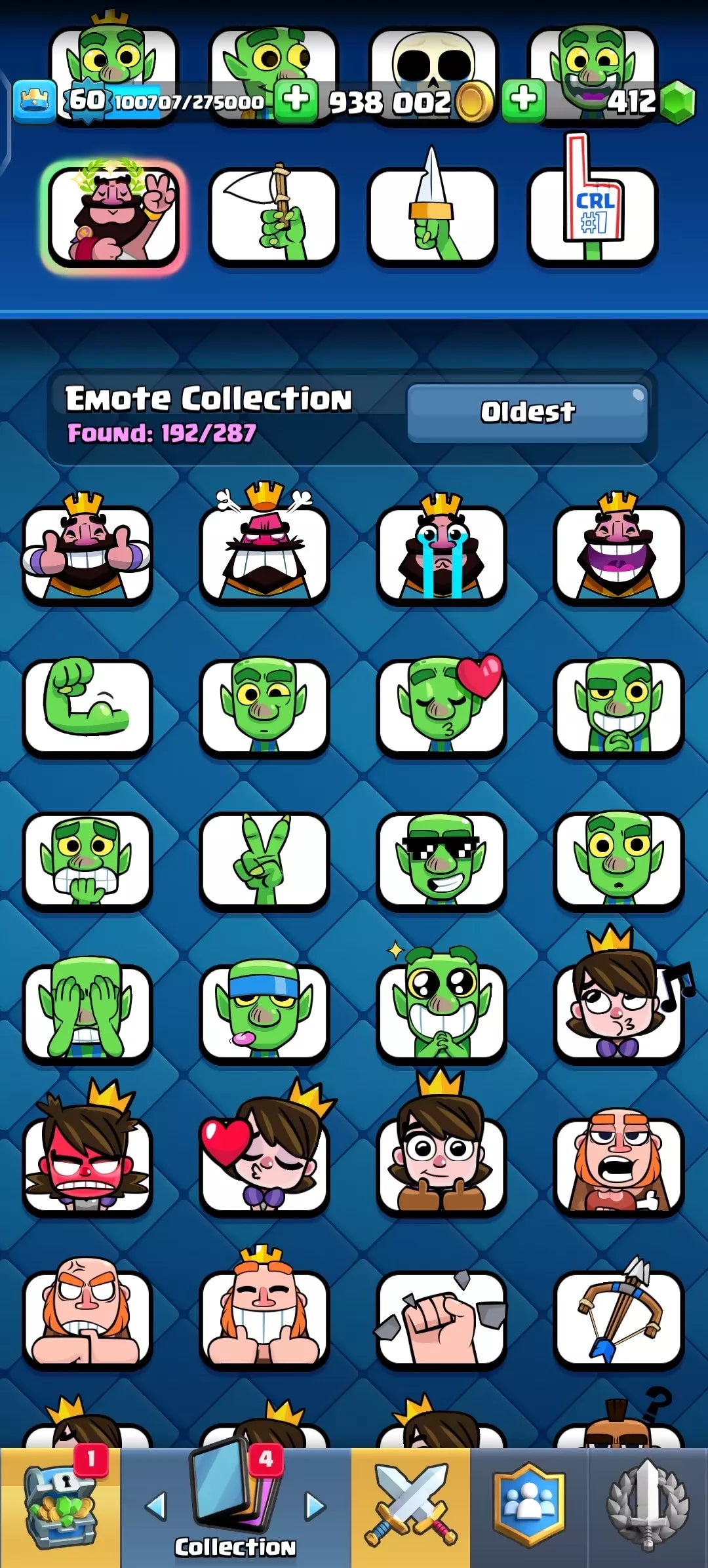 BEST LVL 60 ? KT15, 15 ELITES ❤️? 101 MAXED CARDS ? 118 EMOTES, 118 CARD COLLECTION ❤️? CHEAPEST & BEST ⚡ INSTANT ACCESS