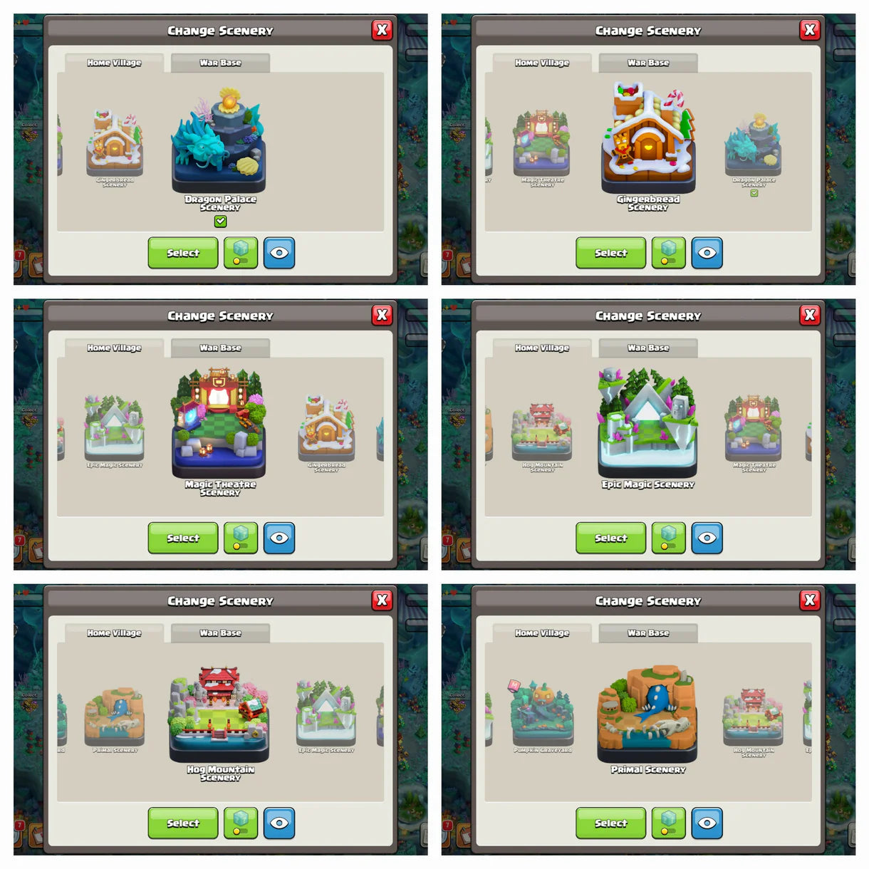 [ DRAGON SET ] Rare ♦️ TH 16 Max Out [200%] ♦️ 1819 Cwl Reward ♦️ 7 Scenery ♦️ 25 Rare Skins♦️ Max Heros:-95-95-70-70-45 ♦️Max Epic Equipment ♦️Rename ♦️ 239 Xp ♦️ Safe guarantee