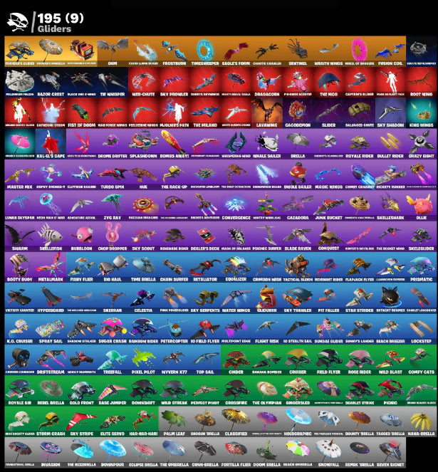 [PC/PSN/XBOX] 300 SKINS + TRAVIS SCOTT + ASTRO JACK + MERRY MINTY AXE + OG STW + MAJOR LAZER + ROGUE AGENT + FRESH + TAKE THE L