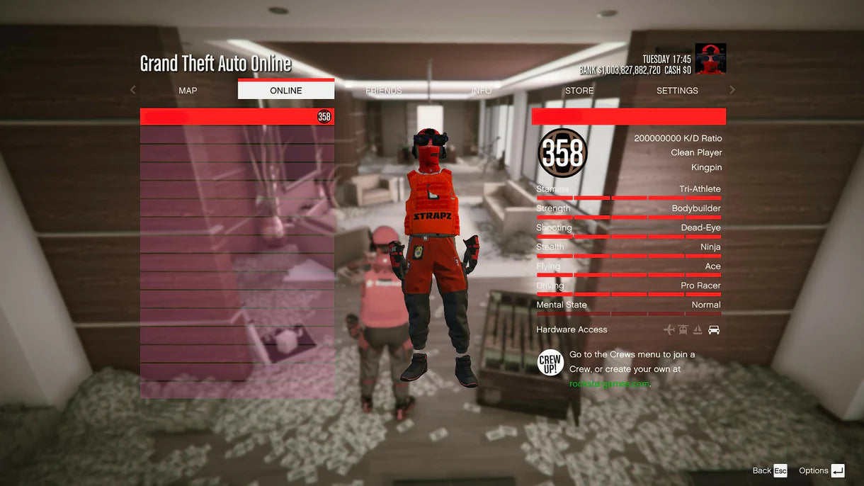 [RARE] 1 TRILLION x20 Modded Outfits + 42x Modded Cars+ 358 LVL + All Unlocks + FAST RUN+Modded Frozen KDA + Male +AlienGuns INSTANT DELIVERY