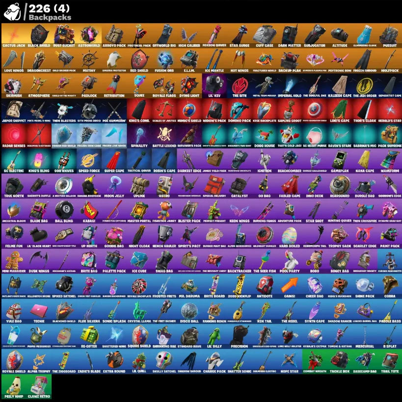 [PC/PSN/XBOX] 229 SKINS + BLACK KNIGHT + TRAVIS SCOTT + SPARKLE SPECIALIST + THE REAPER + ROYALE KNIGHT + OG STW