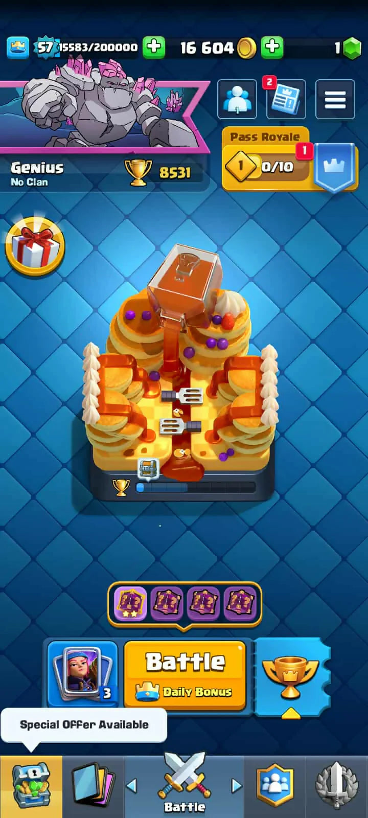 55 Max Cards ♦️ 15 Evos ♦️ 12 Elite ♦️ 8531 Trophy ♦️ 57 Level ♦️ Many Rare Emotes ♦️ KT-15 ♦️ Rare Emotes ♦️ 119 Card Received ♦️ Safe ♦️Instant Delivery349