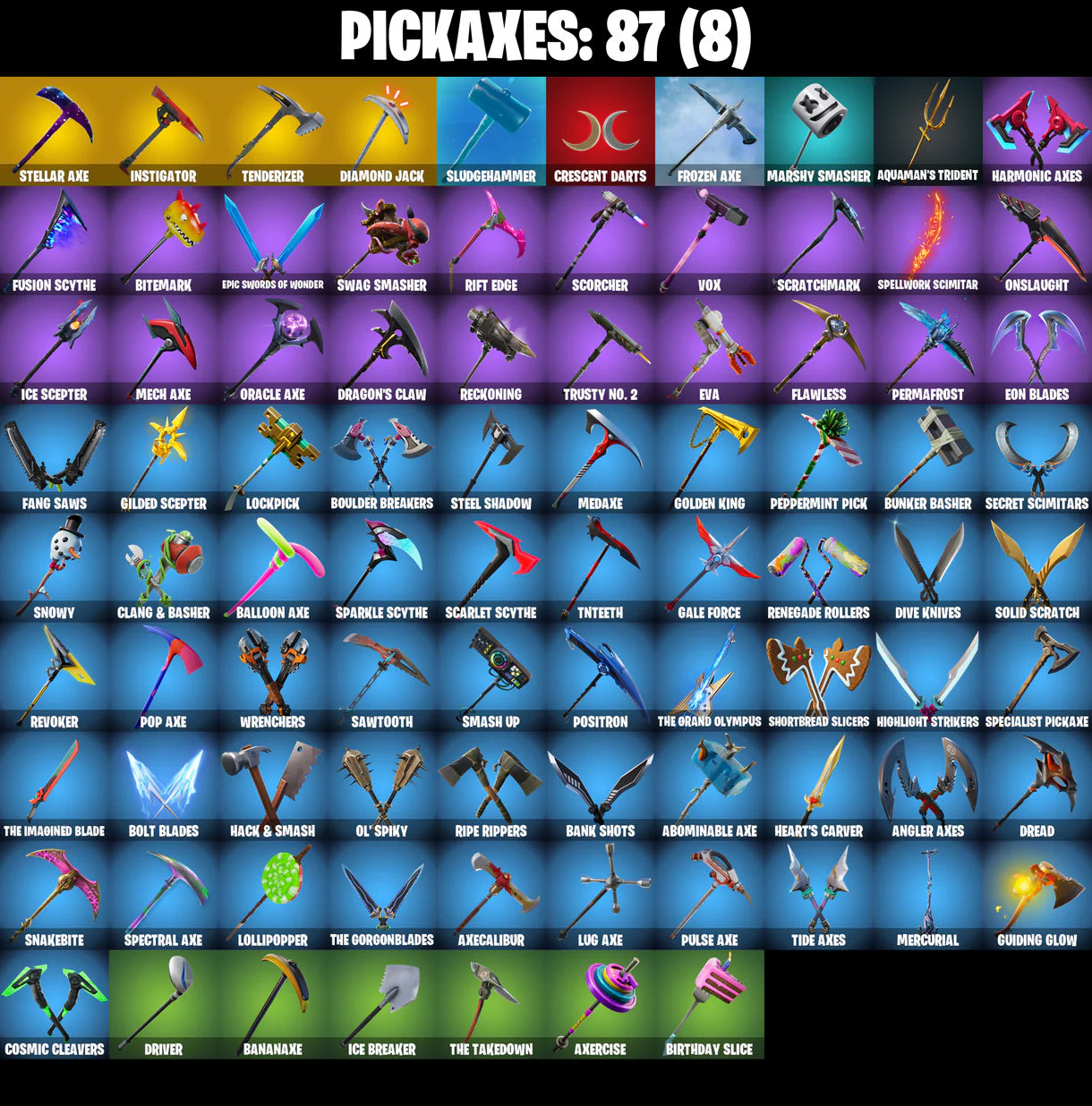 PC/PSN/XBOX |134 skins | Galaxy | Travis Scott | Astro Jack | Royale Knight | Blue Squire | Gold Midas | Gold Brutus | The Reaper | Elite Agent | #B531