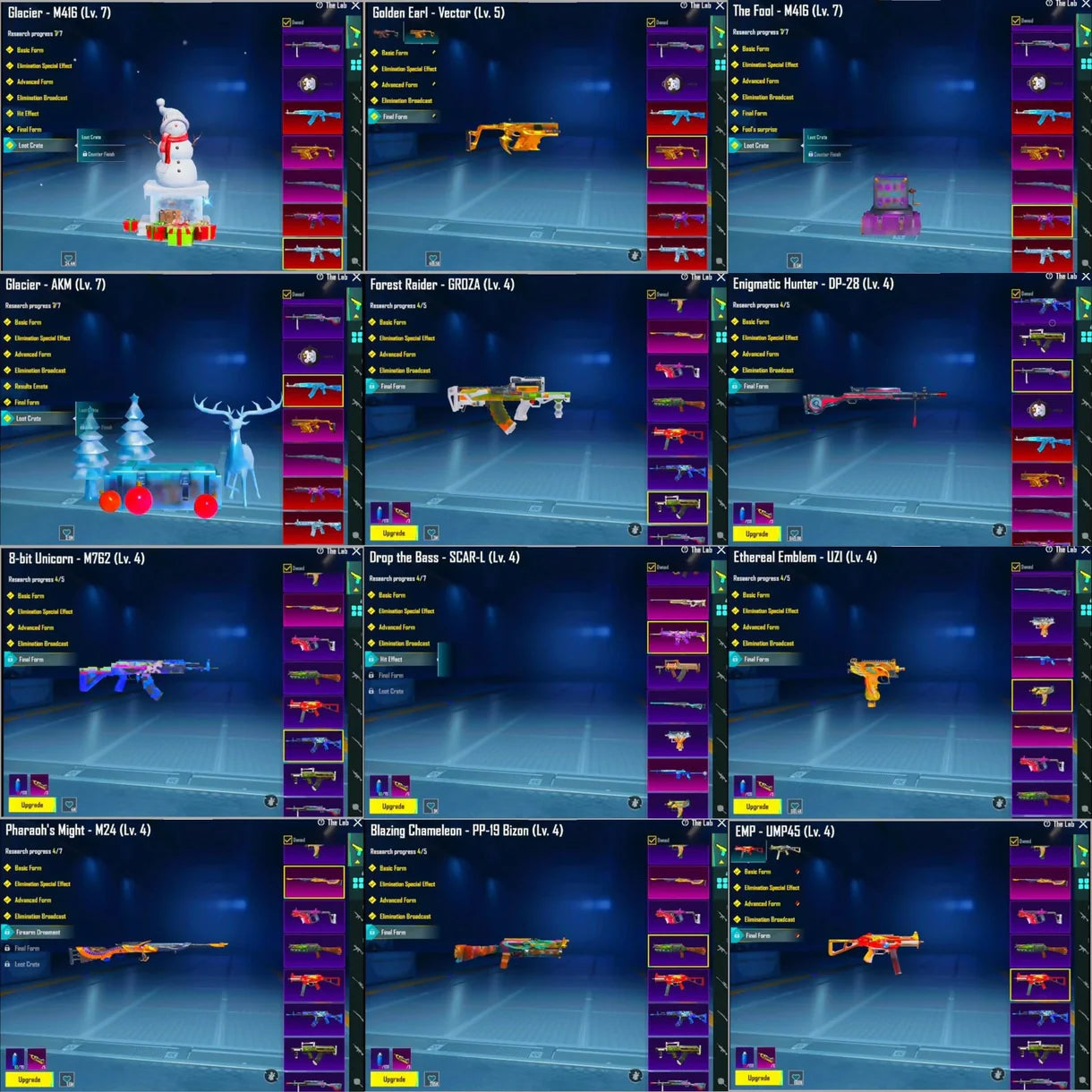 154 objets mythiques rares ? | Bouffon des arcanes 5⭐ + 3 combinaisons X✨ | 46 laboratoires d'armes [4x max] | Glacier + Fou max ? | 3 salons mythiques | Maserati MC20 rouge ? | 9 ultimes + Salut
