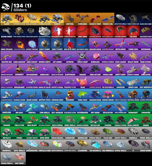 [PC/PSN/XBOX] 229 SKINS + BLACK KNIGHT + TRAVIS SCOTT + SPARKLE SPECIALIST + THE REAPER + ROYALE KNIGHT + OG STW