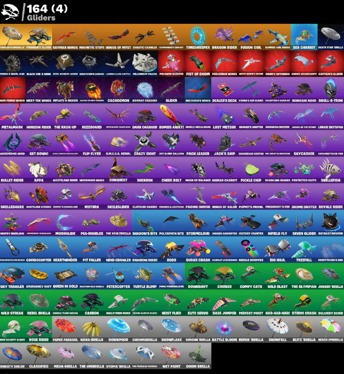 [PC/PSN/XBOX] 234 SKINS + THE REAPER + BLUE SQUIRE + OG STW + ELITE AGENT + ROGUE AGENT + DRIFT + CARBIDE + 1745 VB