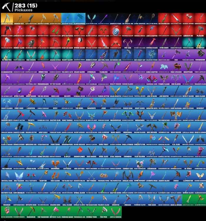[PC/PSN/XBOX] 276 SKINS + GOLD GRATOS + AERIAL ASSAULT TROOPER + RENEGADE RAIDER + LARA CROFT + MRBEAST