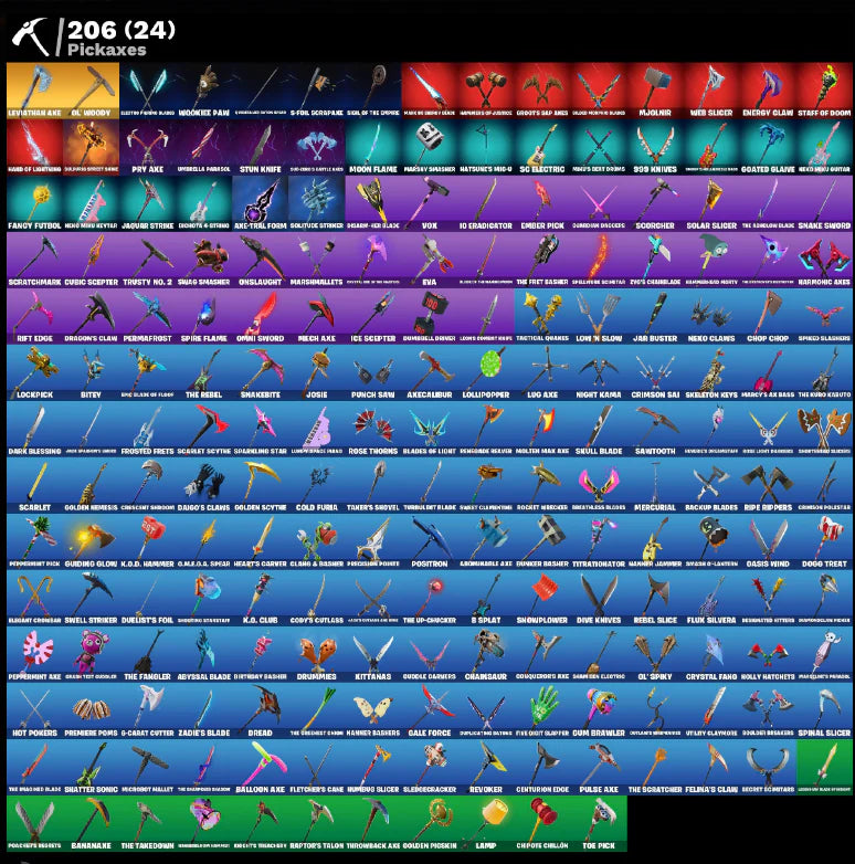 [PC/PSN/XBOX] 201 SKINS + THE REAPER + ROYALE KNIGHT + BLUE SQUIRE + ELITE AGENT + ROGUE AGENT + LEVIATHAN AXE + MAKO