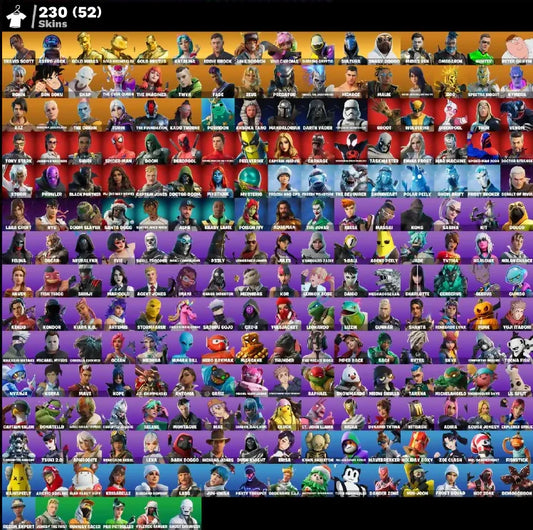 [PC/PSN/XBOX] 230 SKINS + TRAVIS SCOTT + ASTRO JACK + GOLD MIDAS + SULTURA + FROZEN NOG OPS + SHADY DOGGO
