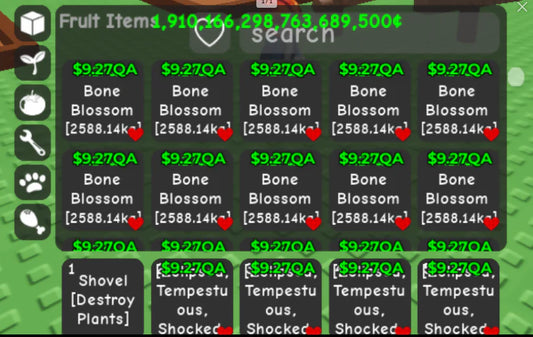 200x Bone Blossom Fruit? 1=9 Quadrillion Sheckles Account ? Instant Delivery?Big 200x Bone Blossom