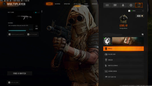 Prestige Master ✔ All guns Maxed ✔ Level 61 ✔ 【 Prestige 10 . Level 61 】✔ Linkable to STEAM / BNET / XBOX / PSN #ZB54FV21A