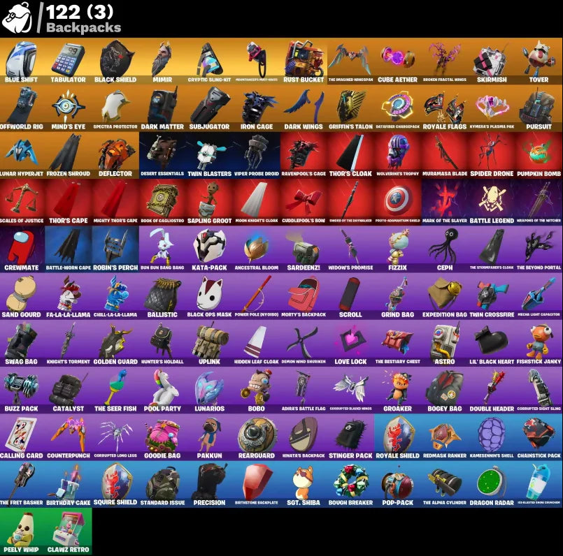 [PC/PSN/XBOX] 126 SKINS + BLACK KNIGHT + SPARKLE SPECIALIST + THE REAPER + FLOSS + ROYALE KNIGHT + LEVIATHAN AXE