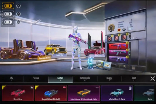 118Mythiques ? | 4 voitures de sport⚡ | Combinaison Posidon Xsuit 4 ? | 3 ensembles de momies ? | 32 armes améliorées | M416 Fool Max + 12 messages d'élimination | Déblocage des visages et des cheveux | Inventaire chargé✨