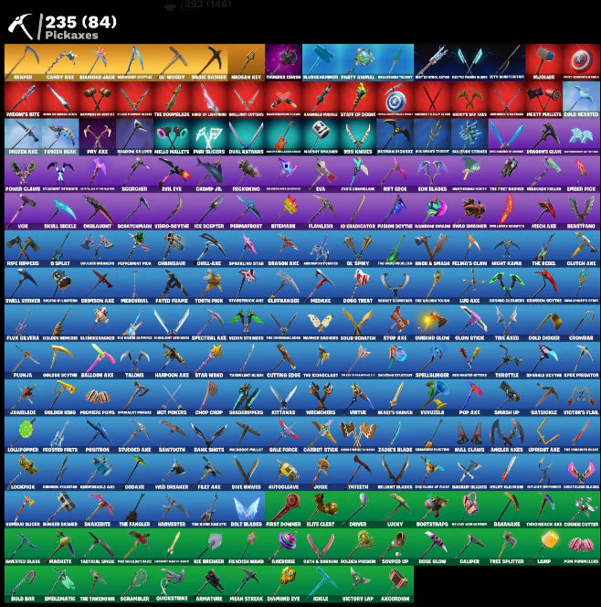 [PC/PSN/XBOX] 293 SKINS + TRAVIS SCOTT + FISHSTICK (WORLD CUP) + ASTRO JACK + OG STW + ROGUE AGENT + FROZEN NOG OPS + TAKE THE L + FRESH + JOHN WICK