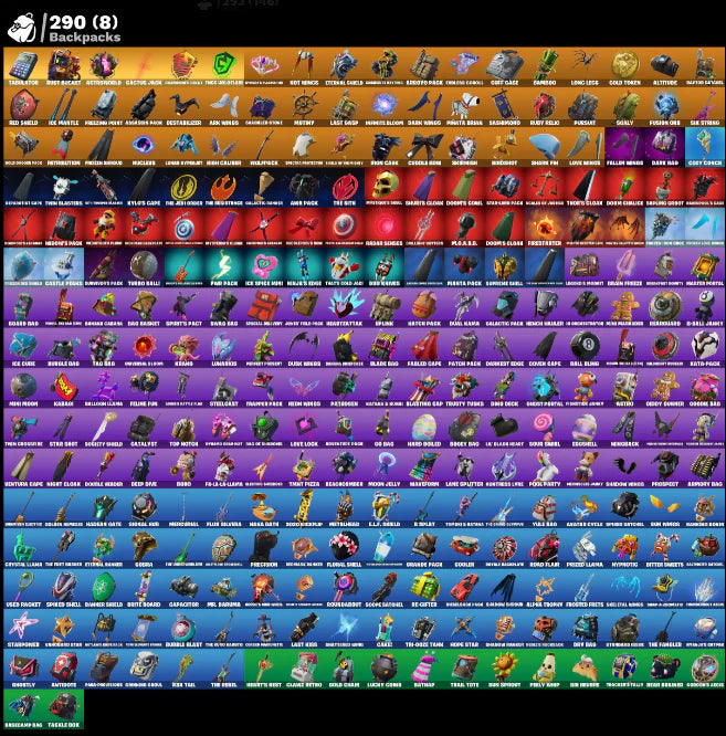 [PC/PSN/XBOX] 293 SKINS + TRAVIS SCOTT + FISHSTICK (WORLD CUP) + ASTRO JACK + OG STW + ROGUE AGENT + FROZEN NOG OPS + TAKE THE L + FRESH + JOHN WICK