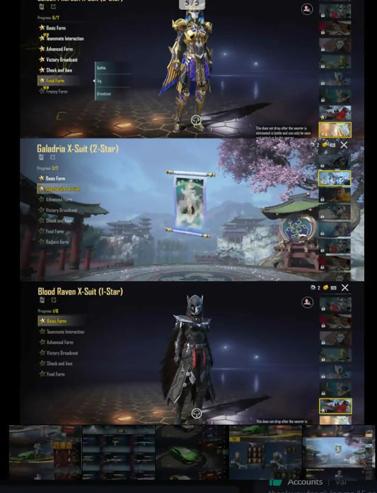 107Mythics | 3 voitures de sport ? | Pharoh Xsuit 6 ? | M416 Glacier et AKM Lanterne max. 7⚡ | Autre message d'élimination 10x | S17 Conqueror | 2 ensembles momies ? | Ancien inventaire ✨