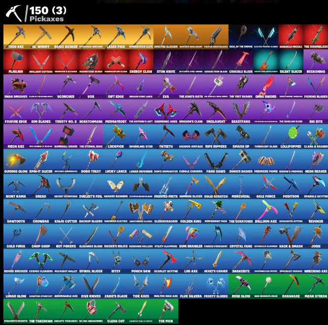 [PC/PSN/XBOX] 156 SKINS + THE REAPER + OG STW + ELITE AGENT + MASTER CHIEF + OMEGA + TAKE THE L + DRIFT + CALAMITY + CARBIDE + ORANGE JUSTICE
